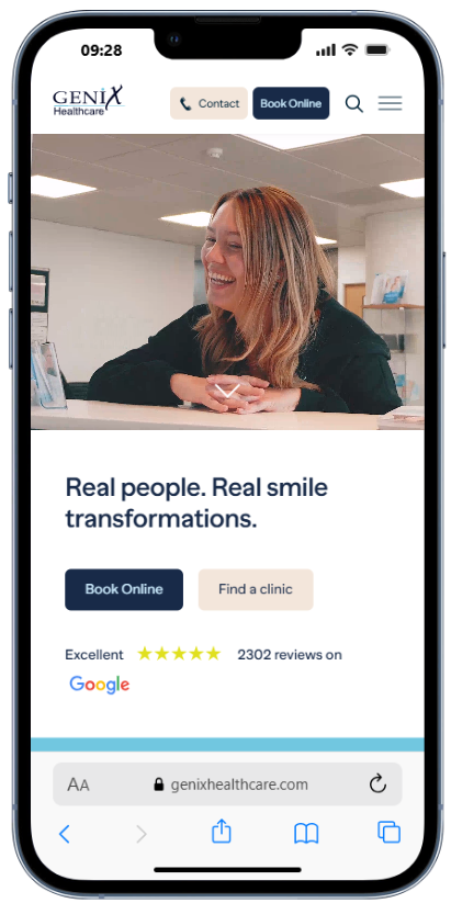 Genix healthcare website